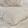 King 100-Percent Cotton Chenille Bedspread with Fringe Hem in Khaki Taupe Beige