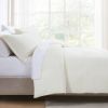 King Size 3-Piece Off White Boucle Duvet Cover Set