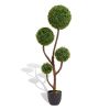 Spiral for indoor outdoor decoration artificial boxwood topiary ball tree 2025 High quality green plant trees 120cm 1pcs/set