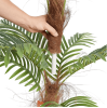 Artificial Palm Tree, 4 FT Tall Faux Plant, Secure PE Material & Anti-Tip Tilt Protection Low-Maintenance Plant
