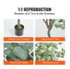Artificial Eucalyptus Tree, 6 FT Tall Faux Plant, Secure PE Material & Anti-Tip Tilt Protection Low-Maintenance Plant