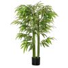 4.5FT Artificial Bamboo Tree Faux Decorative Plant in Nursery Pot for Indoor Décor