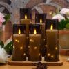 Flameless LED Candles with Timer 5 Pc Flickering Flameless Candles for Romantic Ambiance and Home Decoration Stable