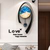 24.8" Multi-Color Modern Acrylic Wall Clock Decor Home Hanging Art Living Room Bedroom