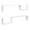 Wall Shelves 2pcs White 39.4"X5.9"X7.9" Engineered Wood 807268