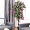 6-Feet Artificial Wisteria Silk Indoor-Outdoor Tree