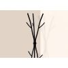74-inch Freestanding Black Metal Coat Rack Entryway Hall Tree Umbrella Stand