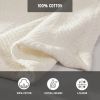 Full/Queen Cream Bone Lightweight 100-Percent Cotton Blanket - Machine Washable