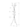 74-inch White Metal Coat Rack Entryway Hall Tree Umbrella Stand