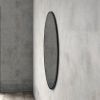 Round 39-inch Wall Mirror in Black - Living Room Bedroom Accent Bathroom Mirror