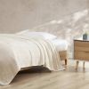 Full/Queen Cream Bone Lightweight 100-Percent Cotton Blanket - Machine Washable