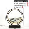 3D Moving Sand Art Table Lamp LED Craft Quicksand USB Cable Control Natural Landscape Flowing Sand Night Light Home Decor Gifts