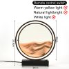 3D Moving Sand Art Table Lamp LED Craft Quicksand USB Cable Control Natural Landscape Flowing Sand Night Light Home Decor Gifts
