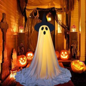Halloween Decorations Outdoor, Spooky Ghost Decor with Remote Control String Lights (size: 1pcs)